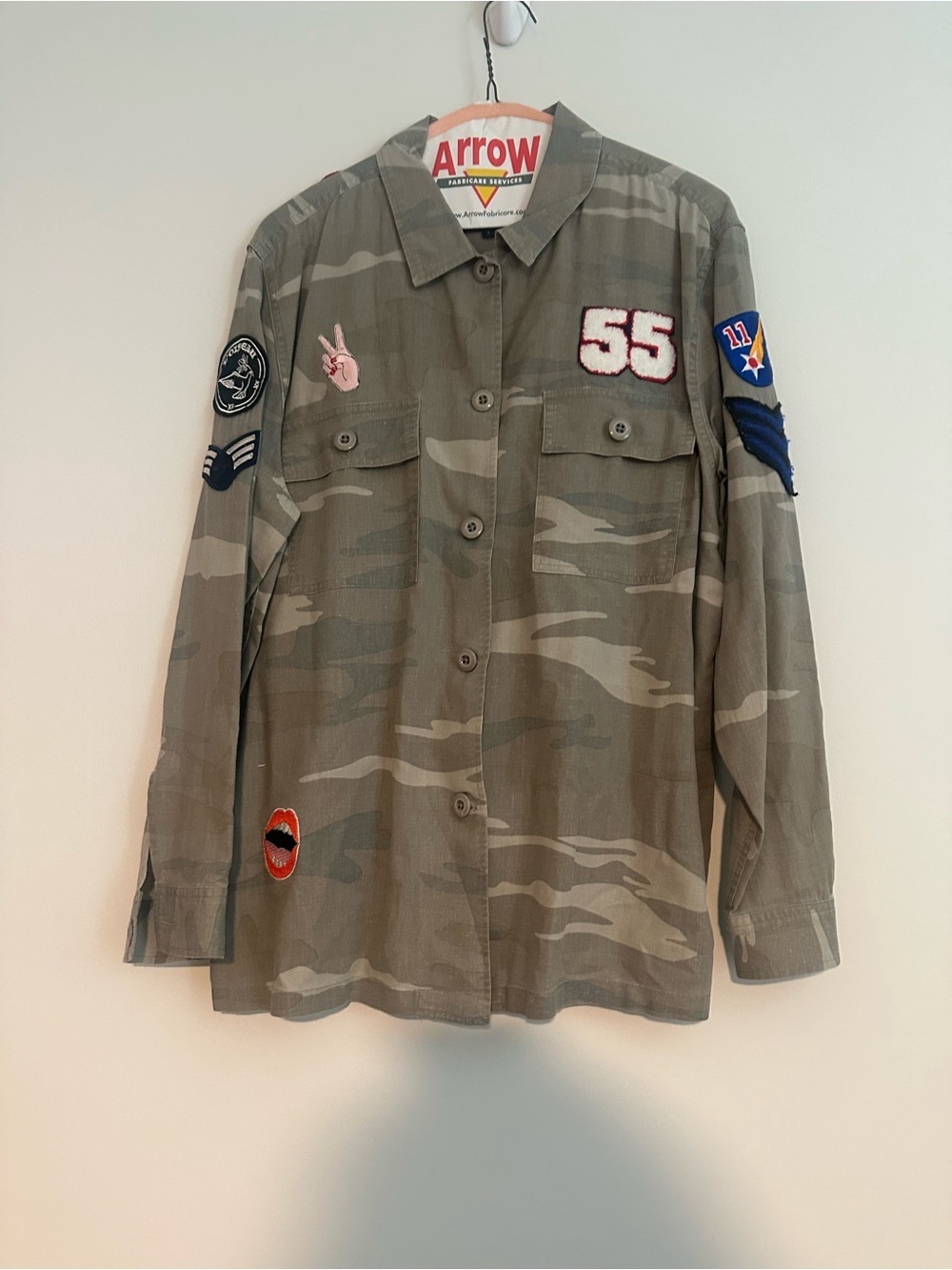 rails army green button down shirt